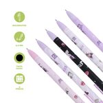 Juego-de-5-Esferos-Kuromi-0-5-Mm-Serie-Sanrio-Negro-3-26483