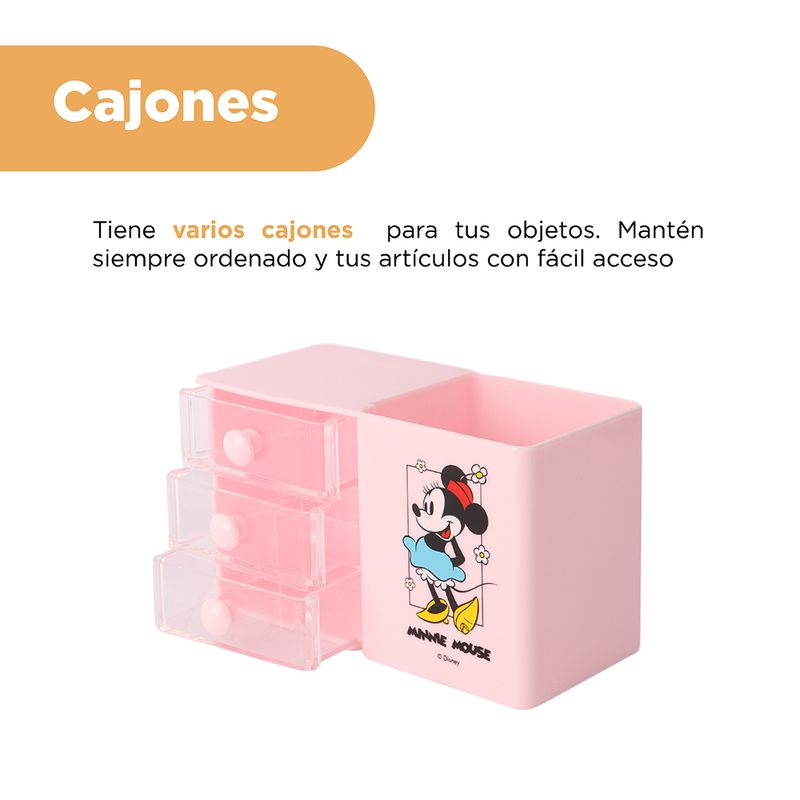 Organizador-Plastico-de-Tres-Capas-para-Escritorio-Minnie-Serie-Disney-Mickey-Mouse-5-26162