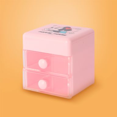 Organizador Plastico con Tapa Abatible para Escritorio Minnie Serie Disney Mickey Mouse