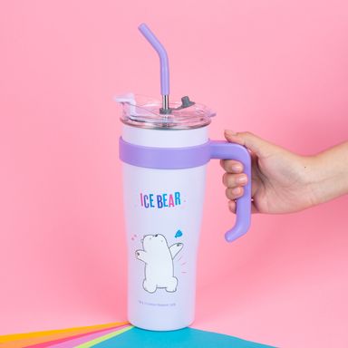 Vaso de Acero con Asa Pared Simple 1.6Ml Polar Serie Wbb Morado