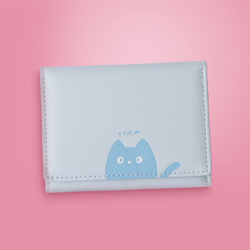 Cartera-con-Estampa-de-Gato-Serie-Miniso-Azul-Claro-2-26525