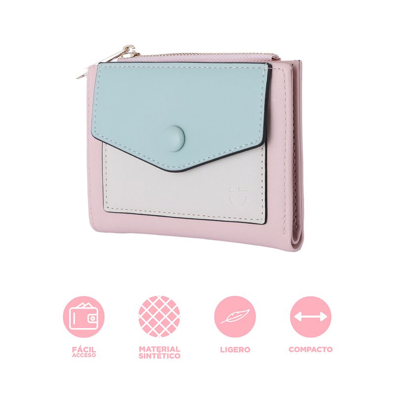 Cartera-Corta-para-Mujer-Serie-Miniso-Azul-y-Rosa-3-26181
