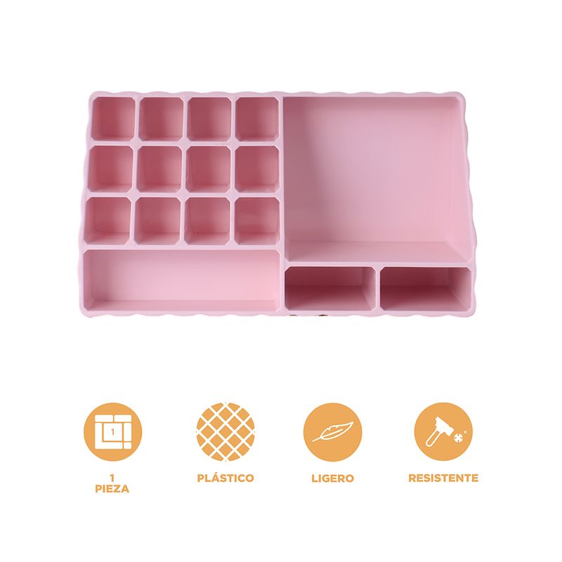 Organizador-Plastico-de-Maquillaje-con-Compartimentos-Serie-Miniso-3-Piezas-Rosa-3-26284