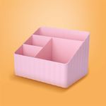 Organizador-Plastico-de-4-Compartimentos-para-Escritorio-Serie-Miniso-Rosa-2-26286