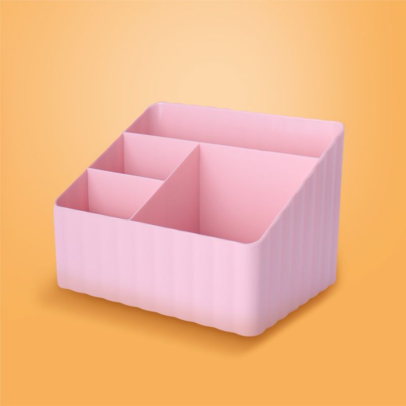 Organizador-Plastico-de-4-Compartimentos-para-Escritorio-Serie-Miniso-Rosa-2-26286