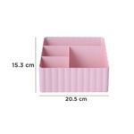 Organizador-Plastico-de-4-Compartimentos-para-Escritorio-Serie-Miniso-Rosa-6-26286
