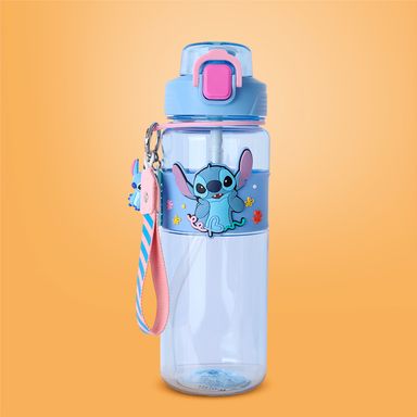 Botilo de Plastico con Correa y Funda 800 Ml Serie Disney Lilo Stitch