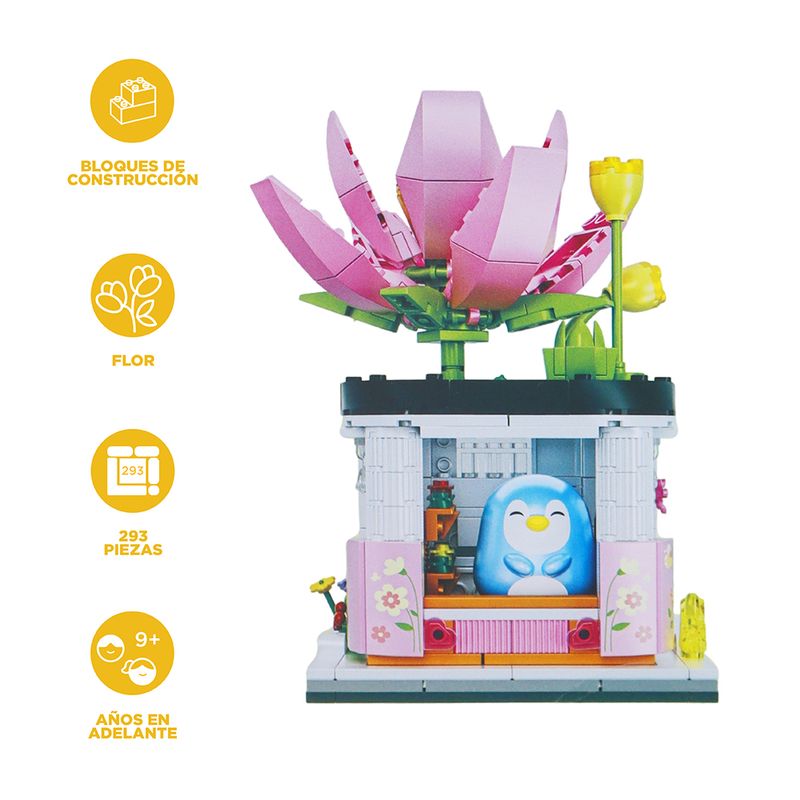 Flor-Paisaje-Urbano-Lotus-Bloques-de-Construccion-Serie-Mini-Family-4-26319