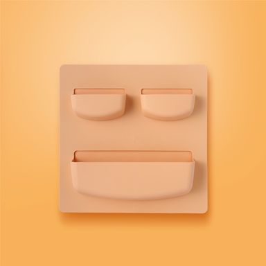 Organizador Plastico de Almacenamiento de Pared Serie Miniso Amarillo