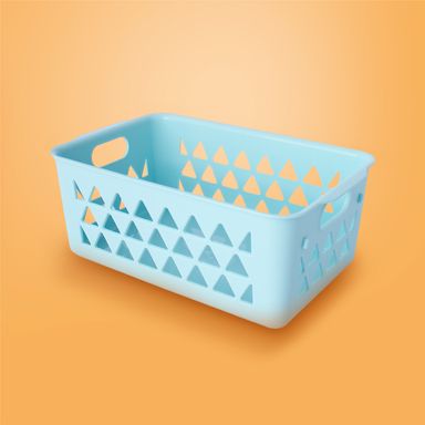 Cesta de Almacenamiento Pequeña Serie Miniso Azul