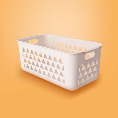 Cesta de Almacenamiento Mediana Serie Miniso Beige