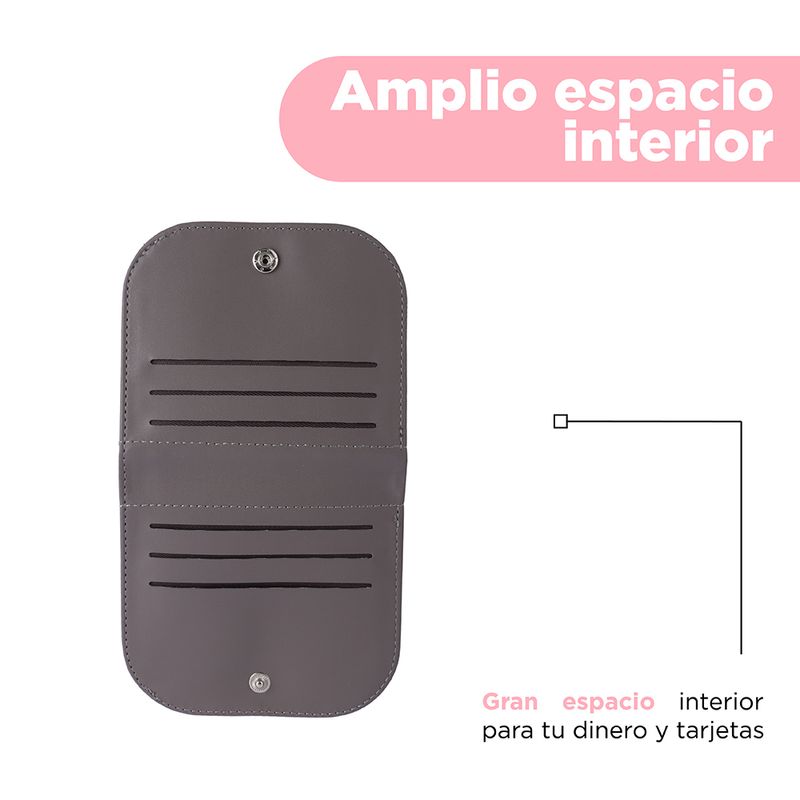 Cartera-Corta-con-Cierre-para-Mujer-Serie-Miniso-Gris-4-26437