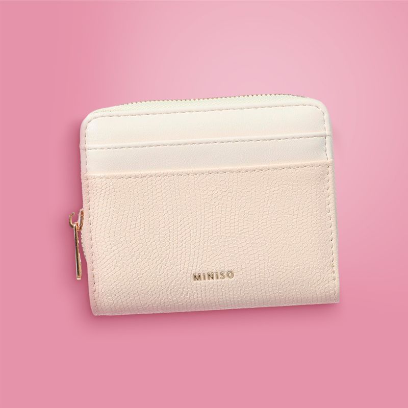 Cartera-para-Mujer-con-Textura-Granulada-Serie-Miniso-Beige-2-26459