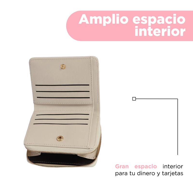 Cartera-para-Mujer-con-Textura-Granulada-Serie-Miniso-Beige-4-26459