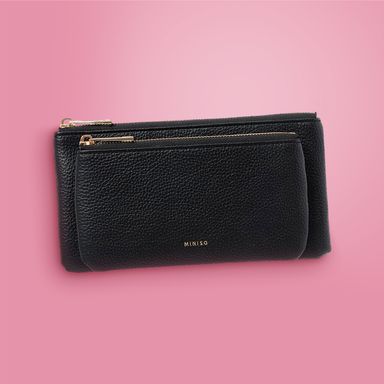 Bolso Cartera Multiuso con Asa de Mano Serie Miniso Negro