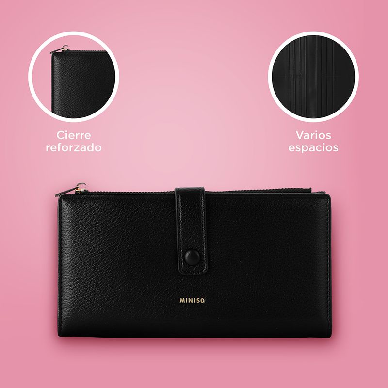 Cartera-Larga-para-Mujer-Serie-Miniso-Negro-5-26548