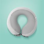 Almohada-de-Viaje-Ajustable-para-el-Cuello-con-Espuma-Viscoelastica-Serie-Miniso-Gris-2-26296