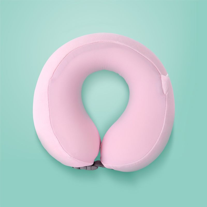 Almohada-de-Viaje-Ajustable-para-el-Cuello-con-Espuma-Viscoelastica-Serie-Miniso-Rosa-2-26297