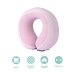 Almohada-de-Viaje-Ajustable-para-el-Cuello-con-Espuma-Viscoelastica-Serie-Miniso-Rosa-3-26297