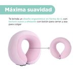 Almohada-de-Viaje-Ajustable-para-el-Cuello-con-Espuma-Viscoelastica-Serie-Miniso-Rosa-4-26297