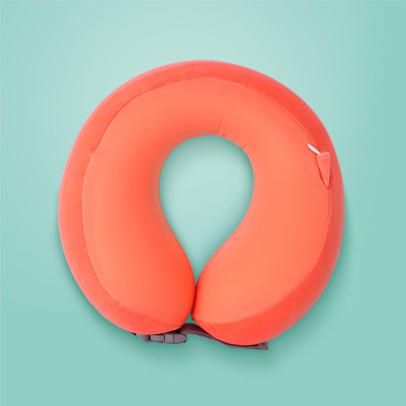 Almohada-de-Viaje-Ajustable-para-el-Cuello-con-Espuma-Viscoelastica-Serie-Miniso-Naranja-2-26298