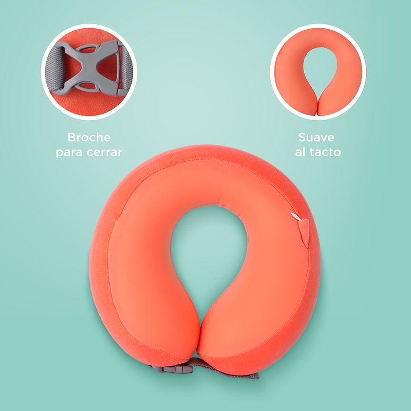 Almohada-de-Viaje-Ajustable-para-el-Cuello-con-Espuma-Viscoelastica-Serie-Miniso-Naranja-5-26298