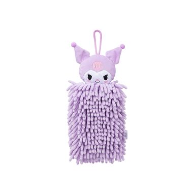 Toalla para Manos Tipo Mechudo Kuromi Serie Sanrio Morado