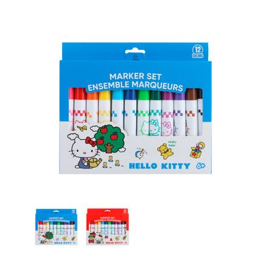 Set de 12 Marcadores Hello Kitty Serie Sanrio