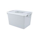 Organizador-Plastico-con-Asa-y-Tapa-Serie-Miniso-Gris-1-26301