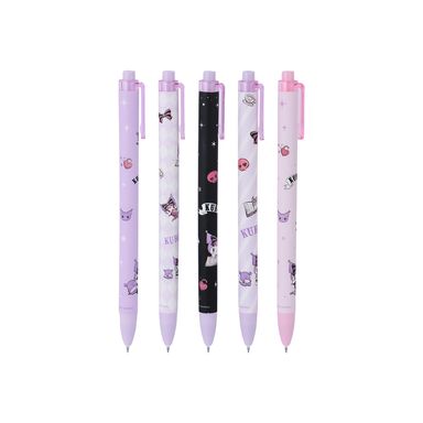 Juego de 5 Esferos Kuromi 0.5 Mm Serie Sanrio Negro