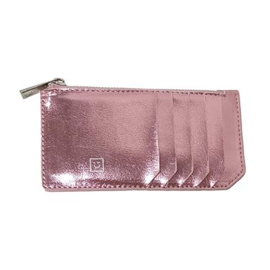 Tarjetero Holografico Serie Miniso Rosa