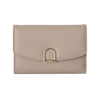 Cartera para Mujer con Hebilla Dorada Serie Miniso Beige