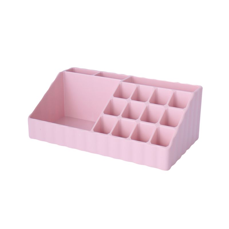 Organizador-Plastico-de-Maquillaje-con-Compartimentos-Serie-Miniso-3-Piezas-Rosa-1-26284