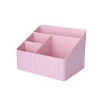 Organizador-Plastico-de-4-Compartimentos-para-Escritorio-Serie-Miniso-Rosa-1-26286