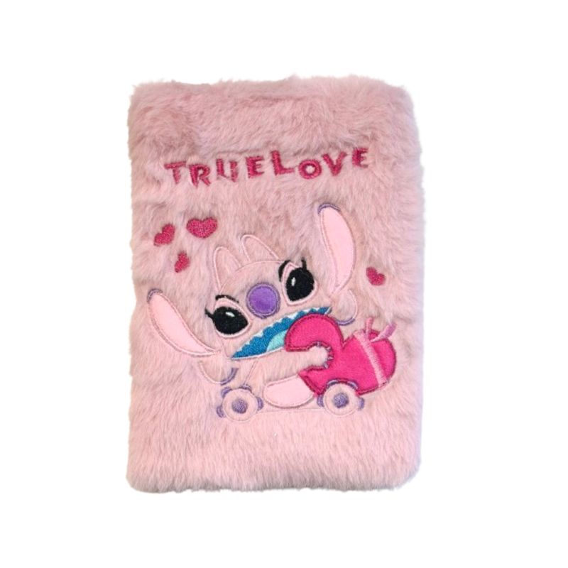 Cuaderno-Amor-Verdadero-Angel-B6-en-Peluche-Tapa-Dura-Serie-Disney-Lilo-Stitch-80-Hojas-1-26237