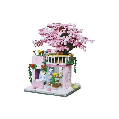 Flor Paisaje Urbano Sakura de Bloques de Construccion Serie Mini Family
