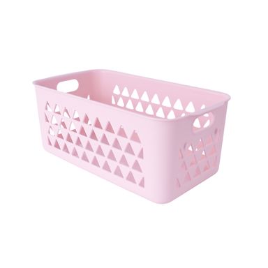 Cesta de Almacenamiento Mediana Serie Miniso Rosa