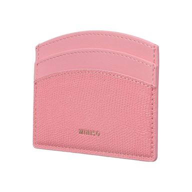 Tarjetero Brillante Redondo Serie Miniso Rosa