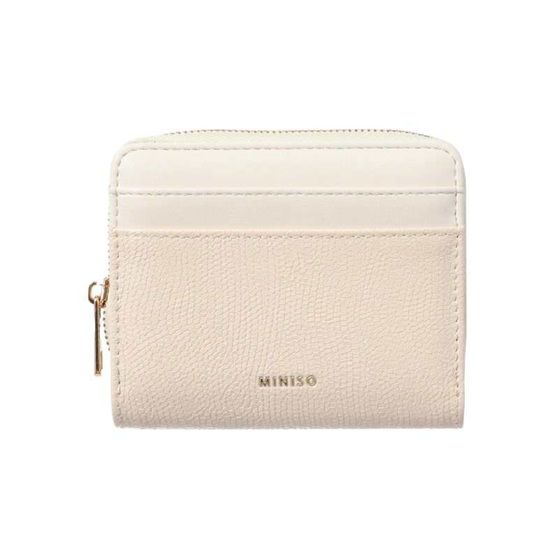 Cartera-para-Mujer-con-Textura-Granulada-Serie-Miniso-Beige-1-26459