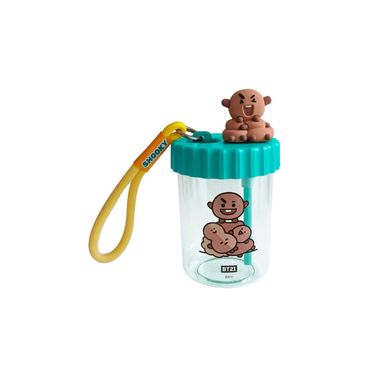 Vaso Plastico con Decoracion y Correa de 520 Ml Shooky Serie Bt21
