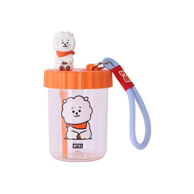 Vaso Plastico con Decoracion y Correa de 520 Ml Rj Serie Bt21