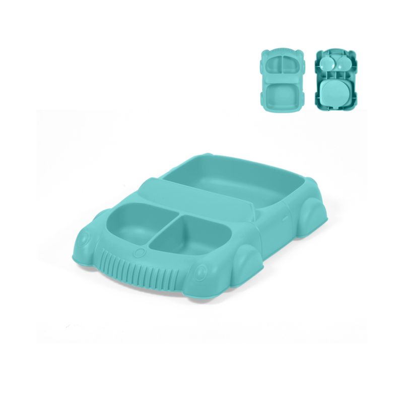 Plato-Infantil-Dividido-de-Silicona-en-Forma-de-Coche-Serie-Miniso-1-26557