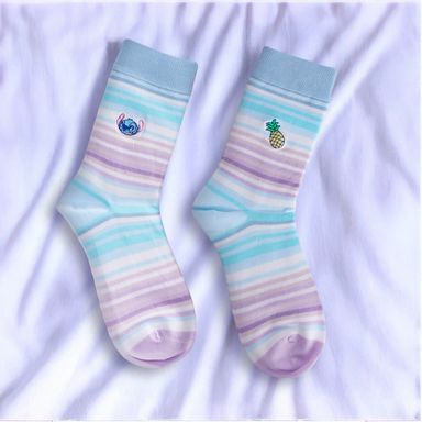 Medias Bordadas Serie Stitch Dinner Party 1 Par
