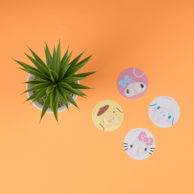 Ganchos Adhesivos Redondos Serie Sanrio 4 Piezas