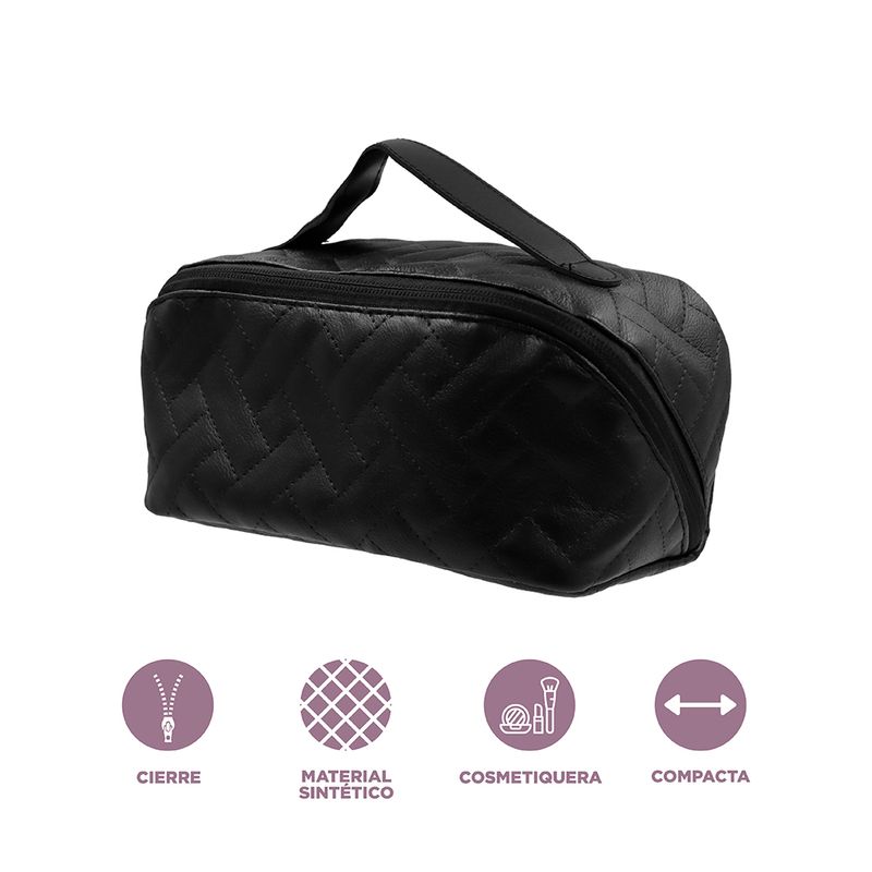 Cosmetiquera-Acolchada-con-Asa-Serie-Miniso-Negro-3-26718