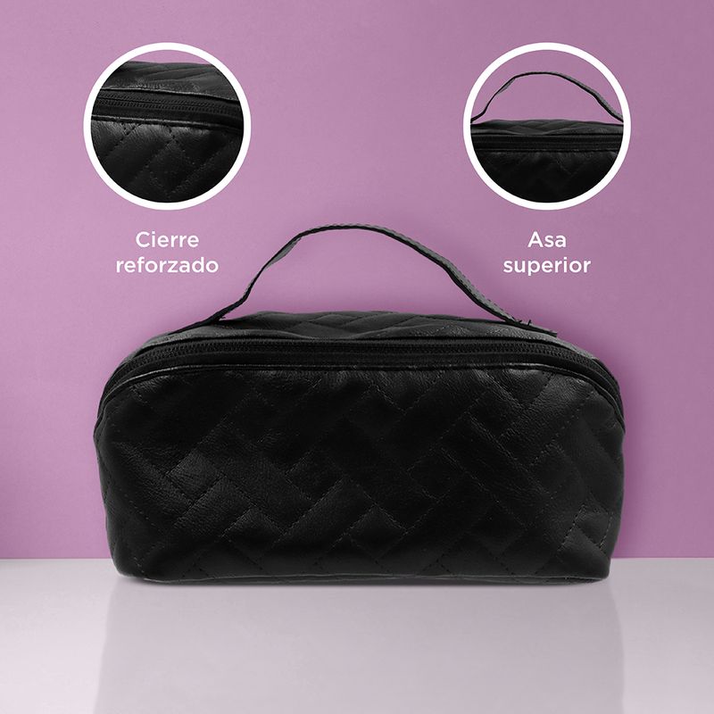 Cosmetiquera-Acolchada-con-Asa-Serie-Miniso-Negro-5-26718