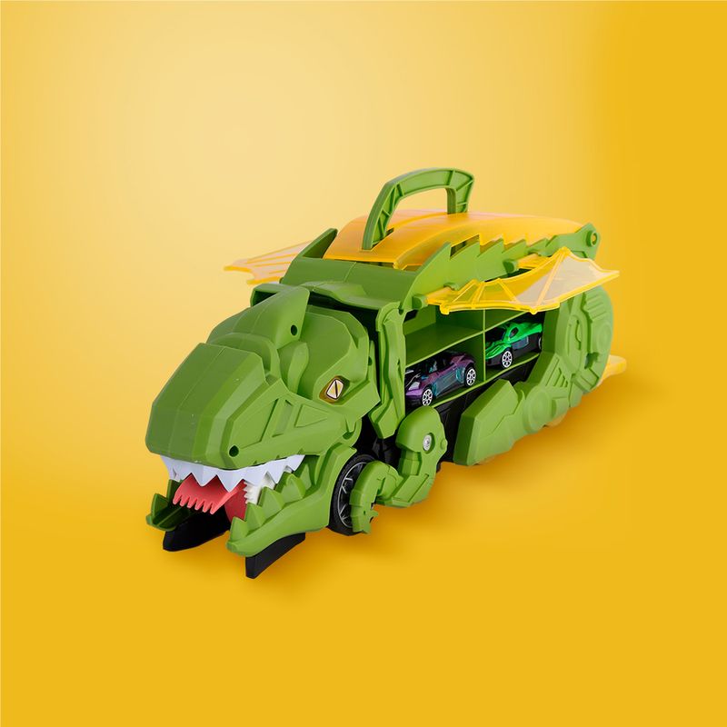 Vehiculo-Organizador-de-Pistas-con-Transformation-de-Dinosaurio-Serie-Miniso-Verde-2-26713