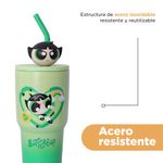 Vaso-de-Acero-Inoxidable-con-Pitillo-900-Ml-Serie-Las-Chicas-Super-Poderosas-Verde-6-26685