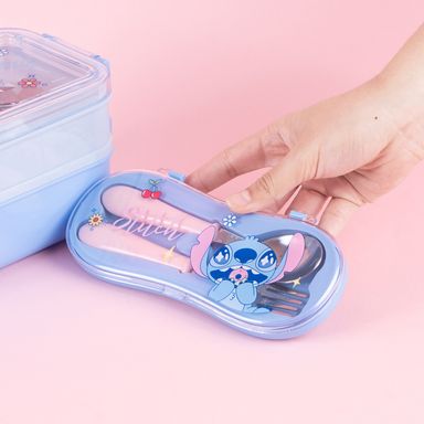 Juego de Cubiertos Tenedor y Cuchara Serie Disney Stitch Dinner Party