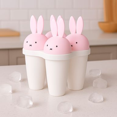 Molde para Helados de Conejo Serie Miniso 4 Rejillas